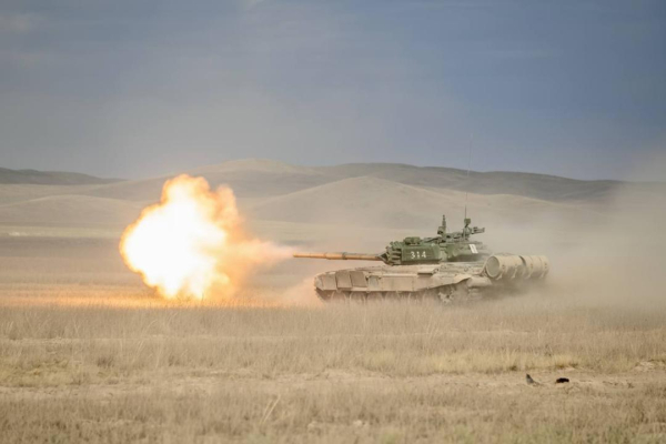 На полигоне &laquo;Матыбулак&raquo; прошли штатные стрельбы танковых подразделений