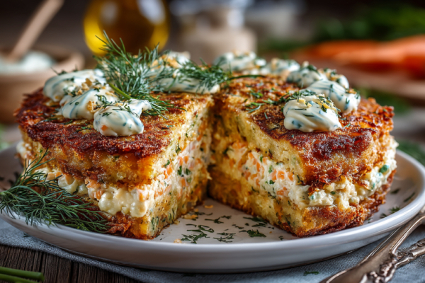 Торт из куриной грудки &mdash; вкуснее печеночного: со сливочно-чесночной прослойкой