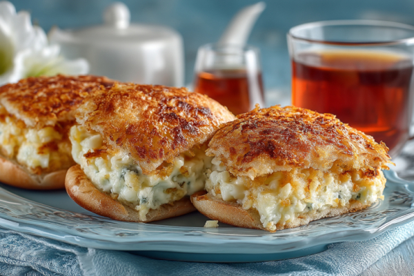 Объедение на завтрак из самых простых продуктов: бутерброды с припеком