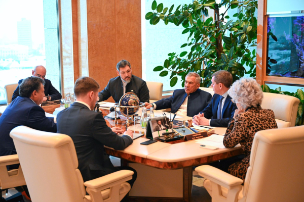 Минниханов встретился с президентом компании &laquo;Арнест&raquo; Сагалом