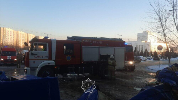 В ледовом дворце Almaty Arena произошел пожар Дополнено