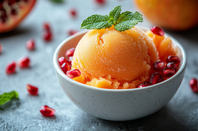 Веганское мороженое, которое тает во рту: хурма и миндальное молоко. Сладость от природы, кремовость &mdash; от фрукта