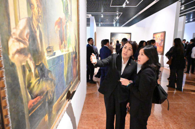 В Национальном музее проходит выставка &laquo;Дорога к храму&raquo;, приуроченная к 70-летию художника Ерболата Толепбая