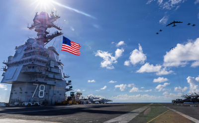 JP сообщил, что авианосец США вошел в Малаккский пролив на пути к Ирану