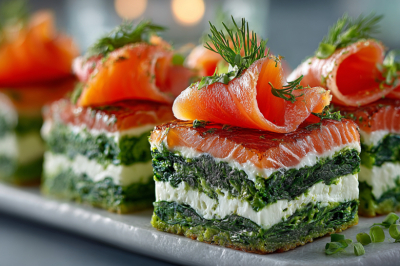 Вот это закуска, я залипла &mdash; шпинатные пирожные с рыбой выглядят как из ресторана