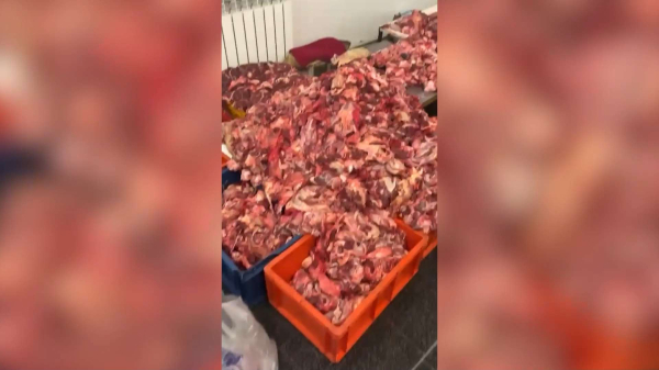 22 тонны изъятого мяса передала полиция в приют для животных в Астане