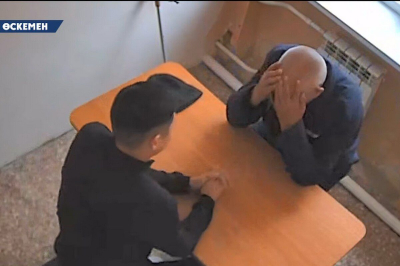 Внук пришел к 82-летнему осужденному в колонии ВКО (ВИДЕО)