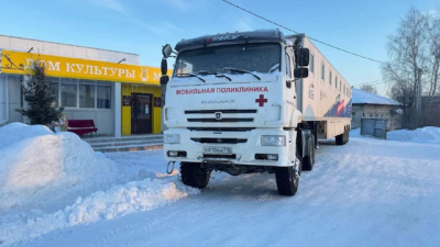 Мобильная поликлиника заработала в селе Татарские Челны Менделеевского района РТ