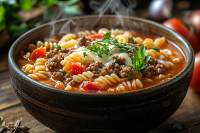 Лазанья &mdash; это не только про запеканку: готовлю суп с моцареллой и фаршем &mdash; аромат Сицилии на вашей кухне